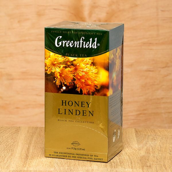 Чай чорний пакетований Greenfield Honey Linden 25 шт Липа