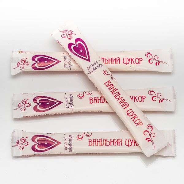 Цукор в стіках Ванільний 5г*50 шт/250г