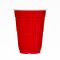 Стакан пластиковий РS 400+ мл 50шт червоний HUHTAMAKI