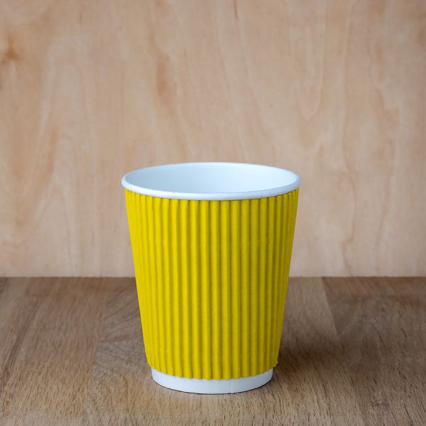 Гофростакан 185 мл жовтий