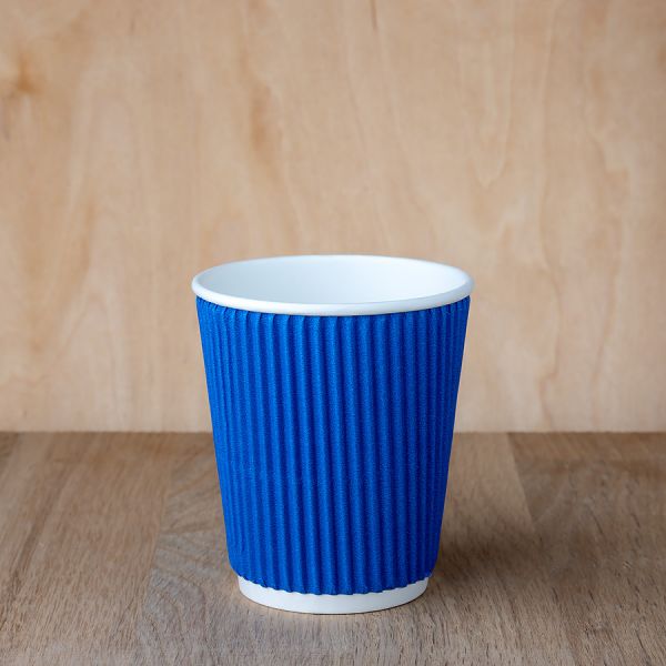 Гофростакан 185 мл синій