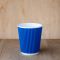 Гофростакан 185 мл синій