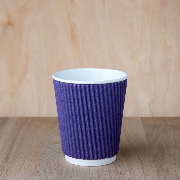 Гофростакан 185 мл фіолетовий