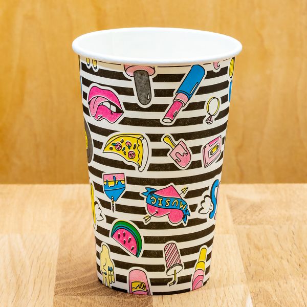 Стакан паперовий 500 мл KISS