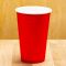 Стакан паперовий 500 мл ЧЕРВОНИЙ