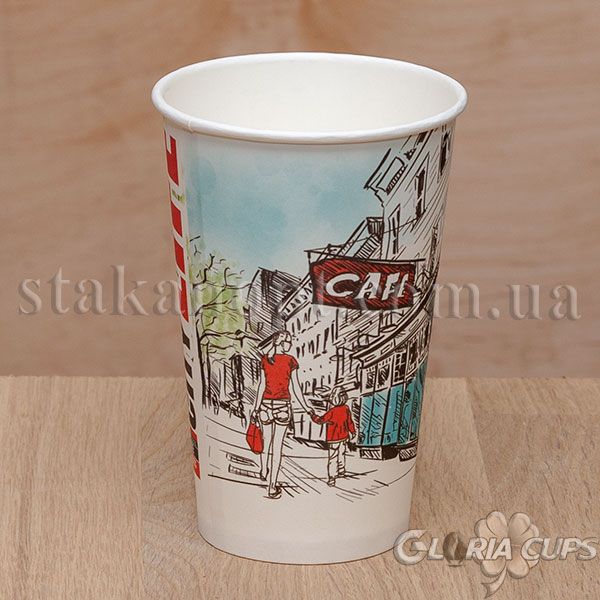 Стакан паперовий 500 мл СІТІ