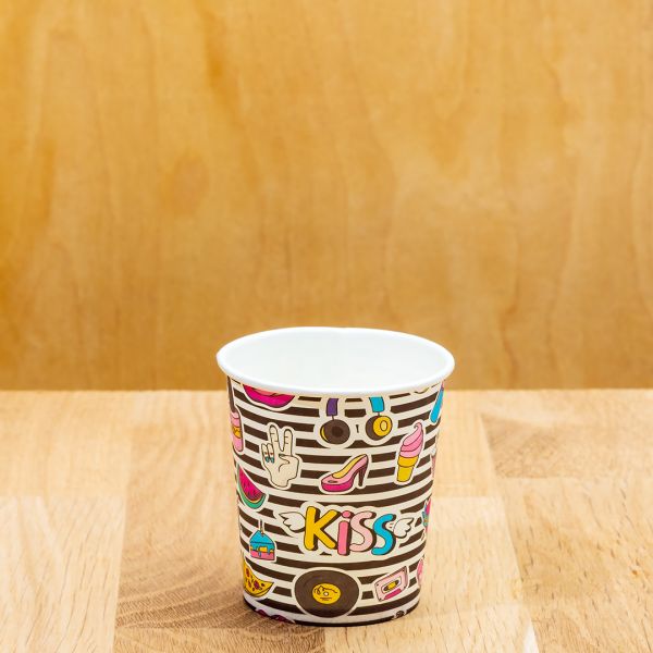 Стакан паперовий 110 мл KISS