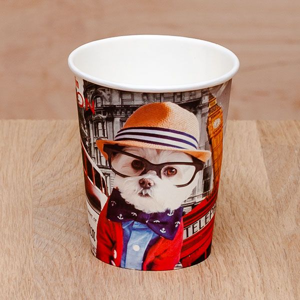 Стакан паперовий 185 мл ПЕС МАНДРІВНИК