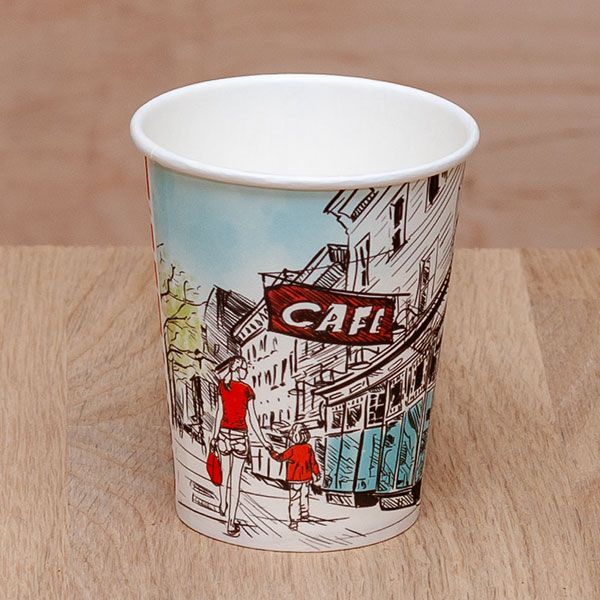 Стакан паперовий 185 мл СІТІ