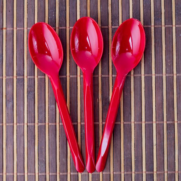 Ложки столові 16см 50шт червоні