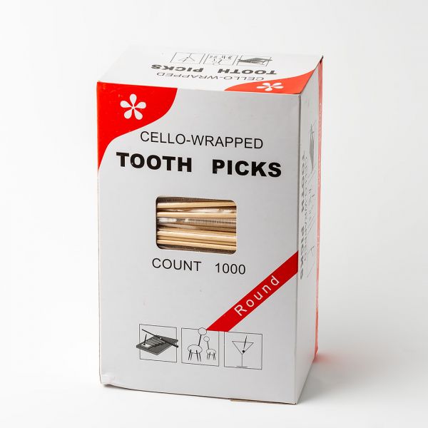 Зубочистки в целофановий упаковці 1000шт