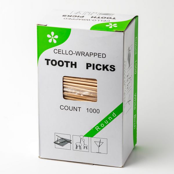 Зубочистки в целофановий упаковці 1000шт з ментолом