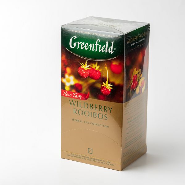 Чай фруктовий пакетований Greenfield Wildberry Rooibus 25 шт Суниця