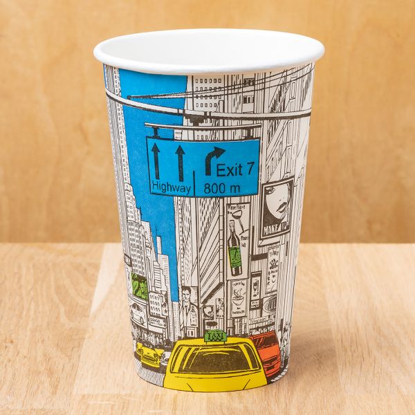 Стакан паперовий 500 мл СІТІ