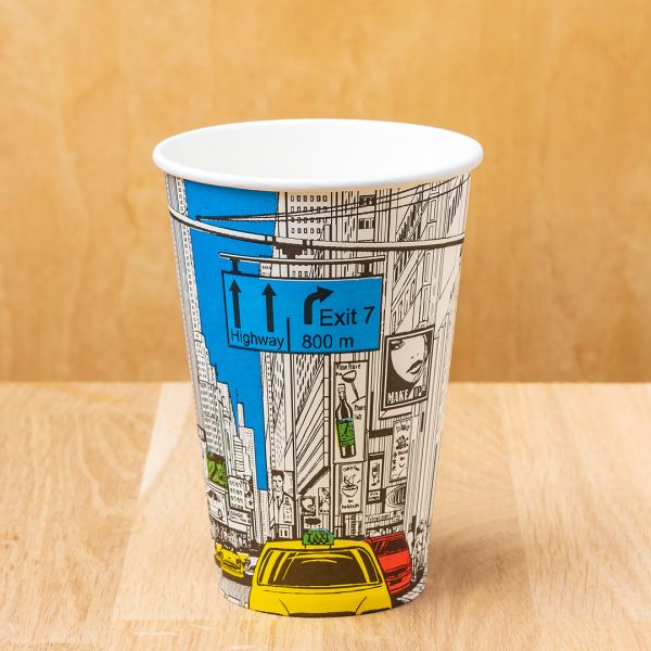 Стакан паперовий 340 мл СІТІ