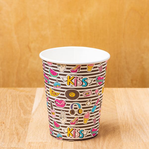 Стакан паперовий 250 мл KISS
