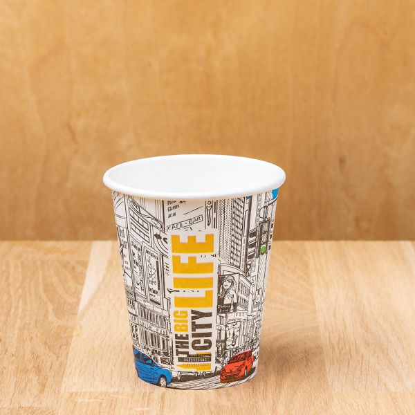 Стакан паперовий 185 мл СІТІ