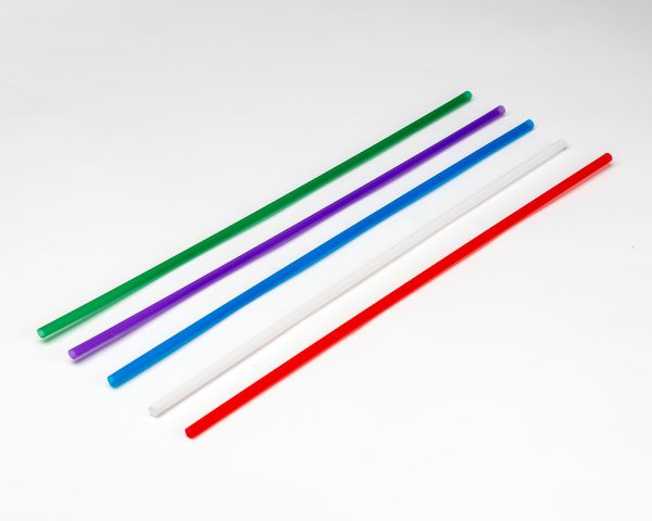 Трубочки алкогольні d-3 мм L - 21 см 500шт кольорові