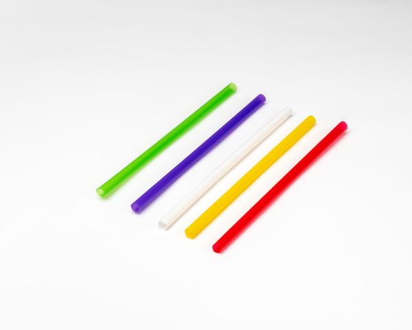 Трубочки мартіні d-4.8 мм L-125 мм кольорові 200 шт