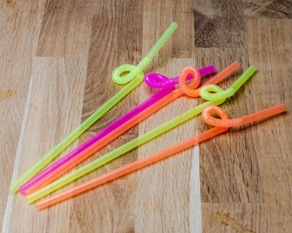 Трубочки з гофрой довгою d-8 мм L-260 мм Артистик люмінісцентні 50 шт