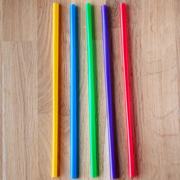Трубочки Фреш d-8.0 мм L-250 мм кольорові 500 шт