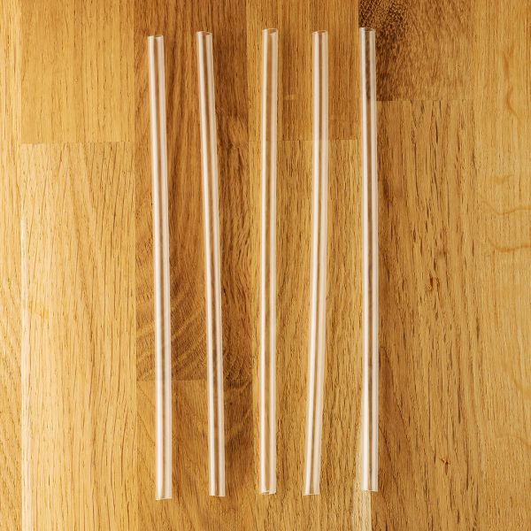 Трубочки з гофрой 21см 200шт прозорі