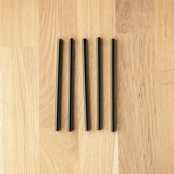 Трубочки мартіні d-4.8 мм L-125 мм чорні 200 шт