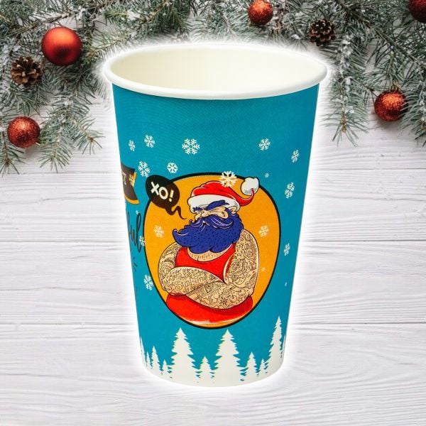 Стакан паперовий 500 мл НОВОРІЧНИЙ