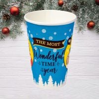 Стакан паперовий 340 мл НОВОГОДНИЙ