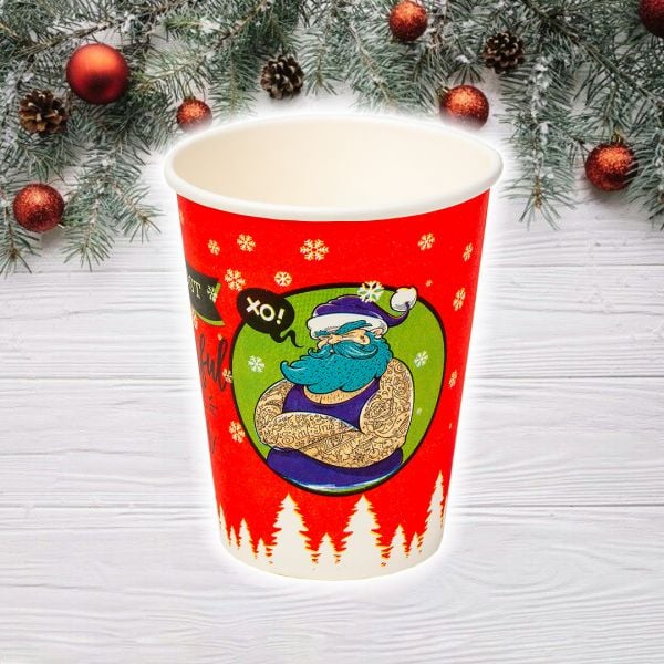 Стакан паперовий 250 мл НОВОРІЧНИЙ