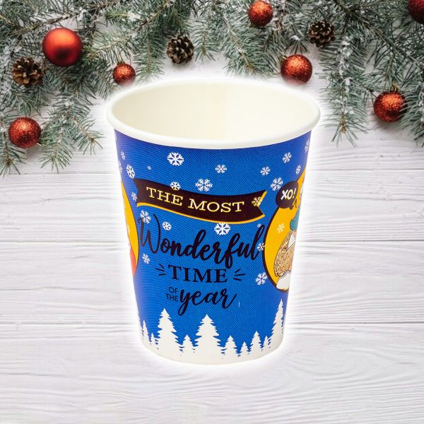 Стакан паперовий 185 мл НОВОРІЧНИЙ