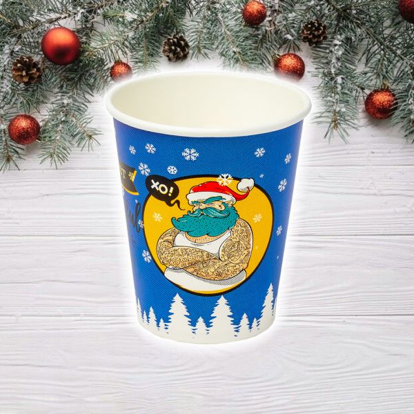 Стакан паперовий 185 мл НОВОРІЧНИЙ