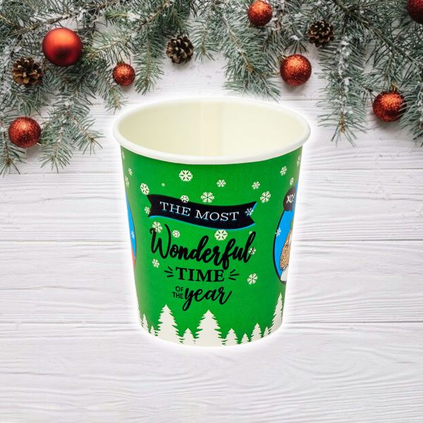 Тест Стакан паперовий 110 мл НОВОРІЧНИЙ