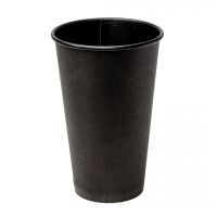 Стакан бумажный 500 мл Настроение ЧЕРНЫЙ
