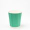 Гофростакан 185 мл бірюзовий