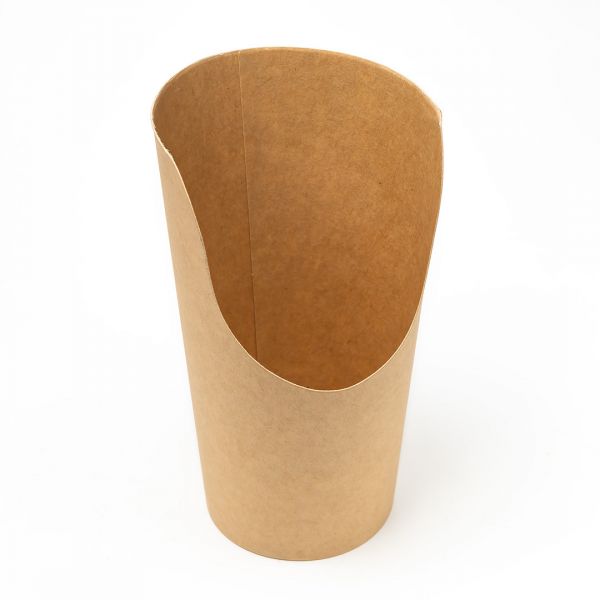 Стакан паперовий для снеків 400 мл 85*115 мм КРАФТ 
