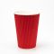 Гофростакан 340 мл червоний