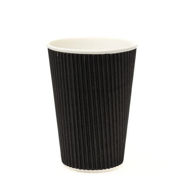 Гофростакан 340 мл чорний