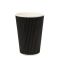 Гофростакан 340 мл чорний
