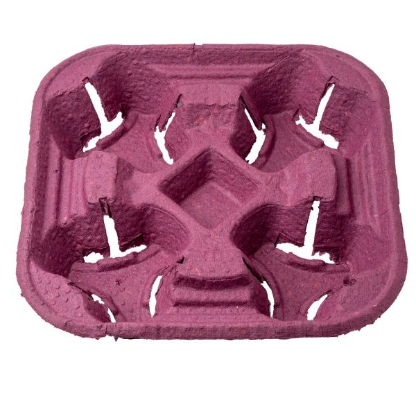 Тримач для 4-х стаканів бордовий