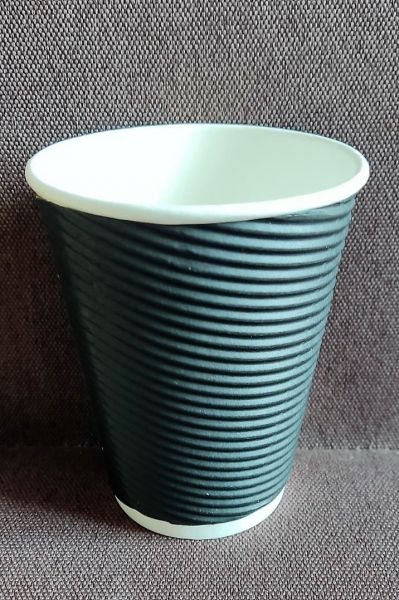 Гофростакан Ripple Spiral 400 мл Black