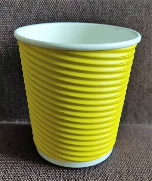 Гофростакан Ripple Spiral 400 мл Уellow