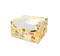 Картонная коробка для сладостей Мини светлая