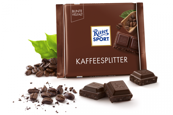Шоколад RITTER SPORT Kaffeesplitter з Кавовими зернами 100 г