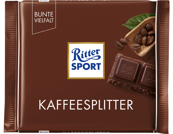 Шоколад RITTER SPORT Kaffeesplitter з Кавовими зернами 100 г