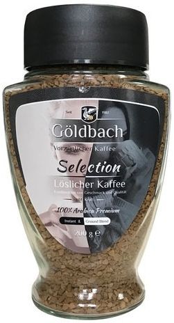 Кава розчинна GOLDBACH Selection 100% Arabica 200 г склобанка