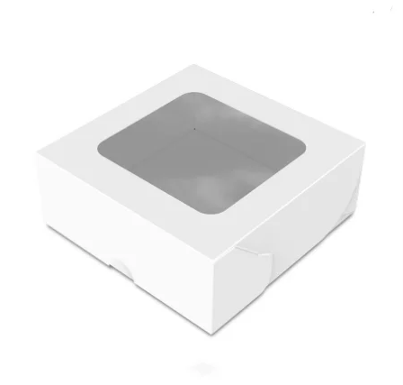 Картонна коробка для солодощів Міді біла