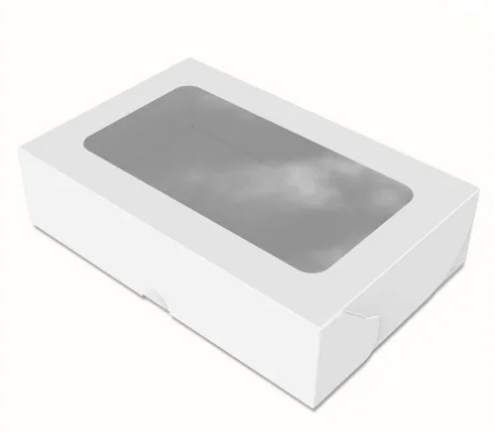 Картонна коробка для солодощів Максі біла