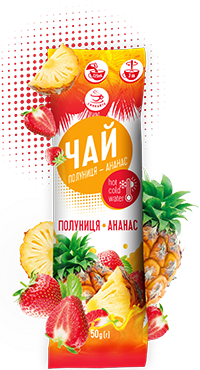 Концентрат чаю Смакуйте полуниця та ананас 50 г