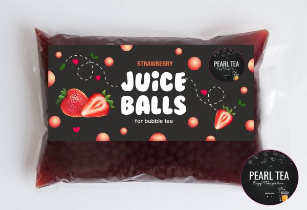 Bubble Tea Соковиті кульки зі смаком Полуниці 1,8 кг